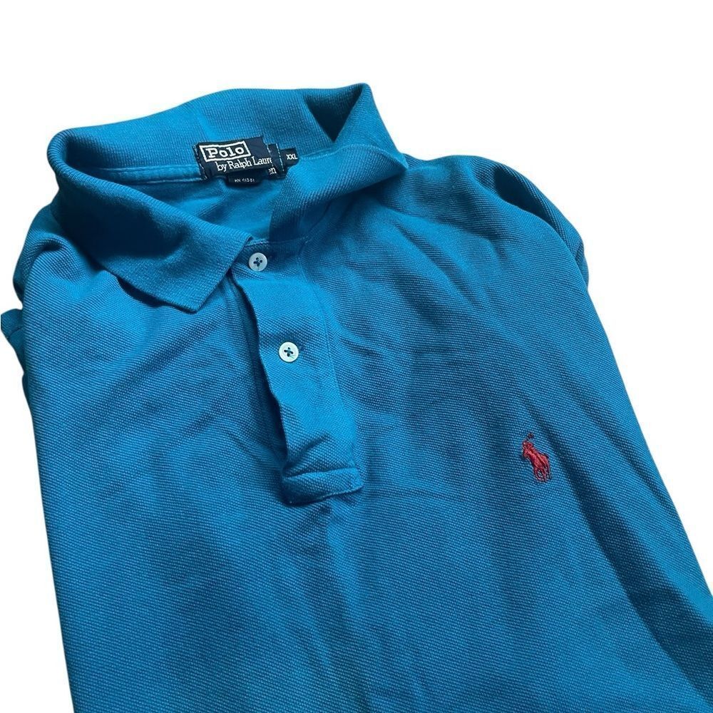 Polo by Ralph Lauren XXL Men's Blue Polo Shirt vintage excellent condition